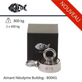 Aimant néodyme bulldog double face- 1000kg - www.