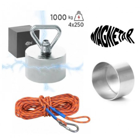 Pack aimant neodyme MAGNETAR TERROR - Protection - Corde 20m diamètre 8mm 